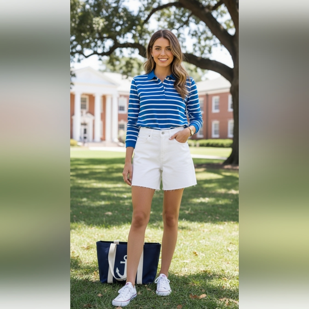 Madewell White Jean Shorts with Magic Pockets - Picture 16 of 16